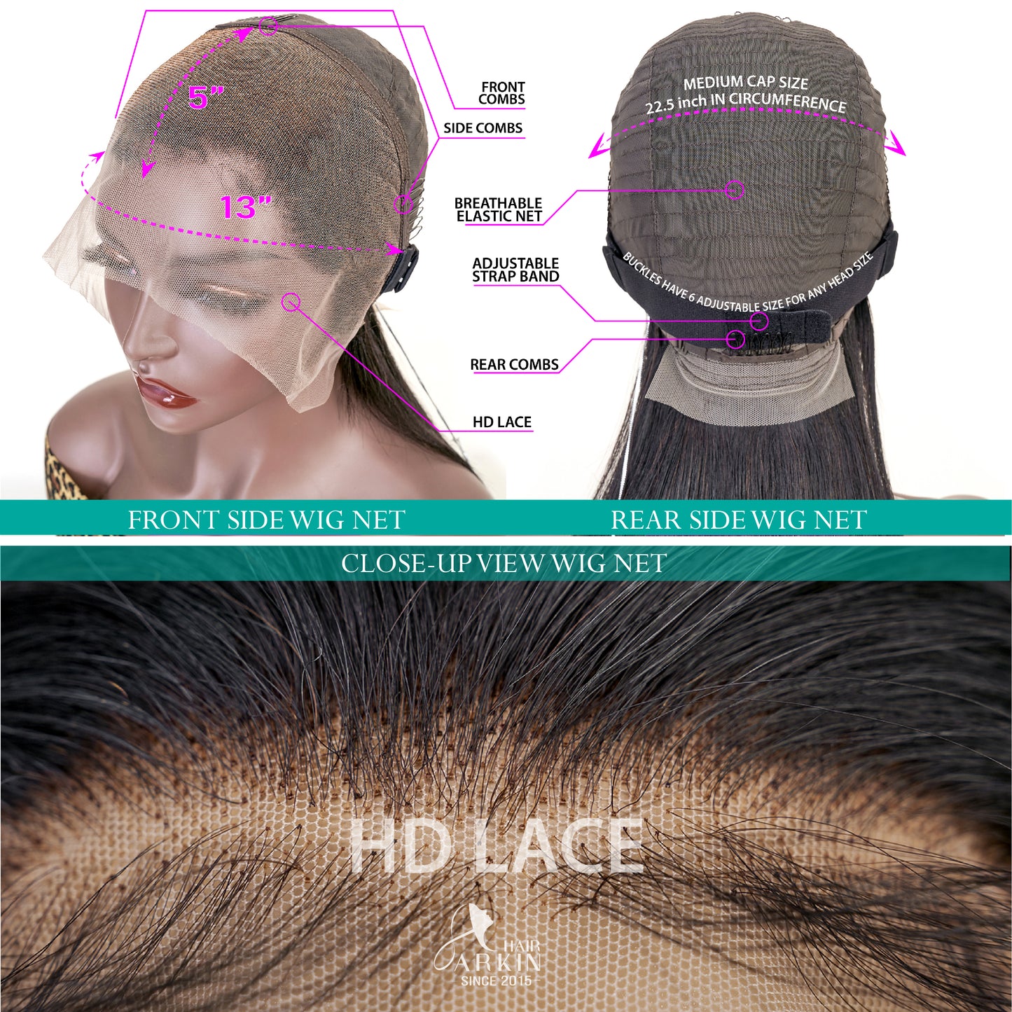 13x5 Body Wave Lace Front Wigs Pre Bleached Knot HD Lace Front