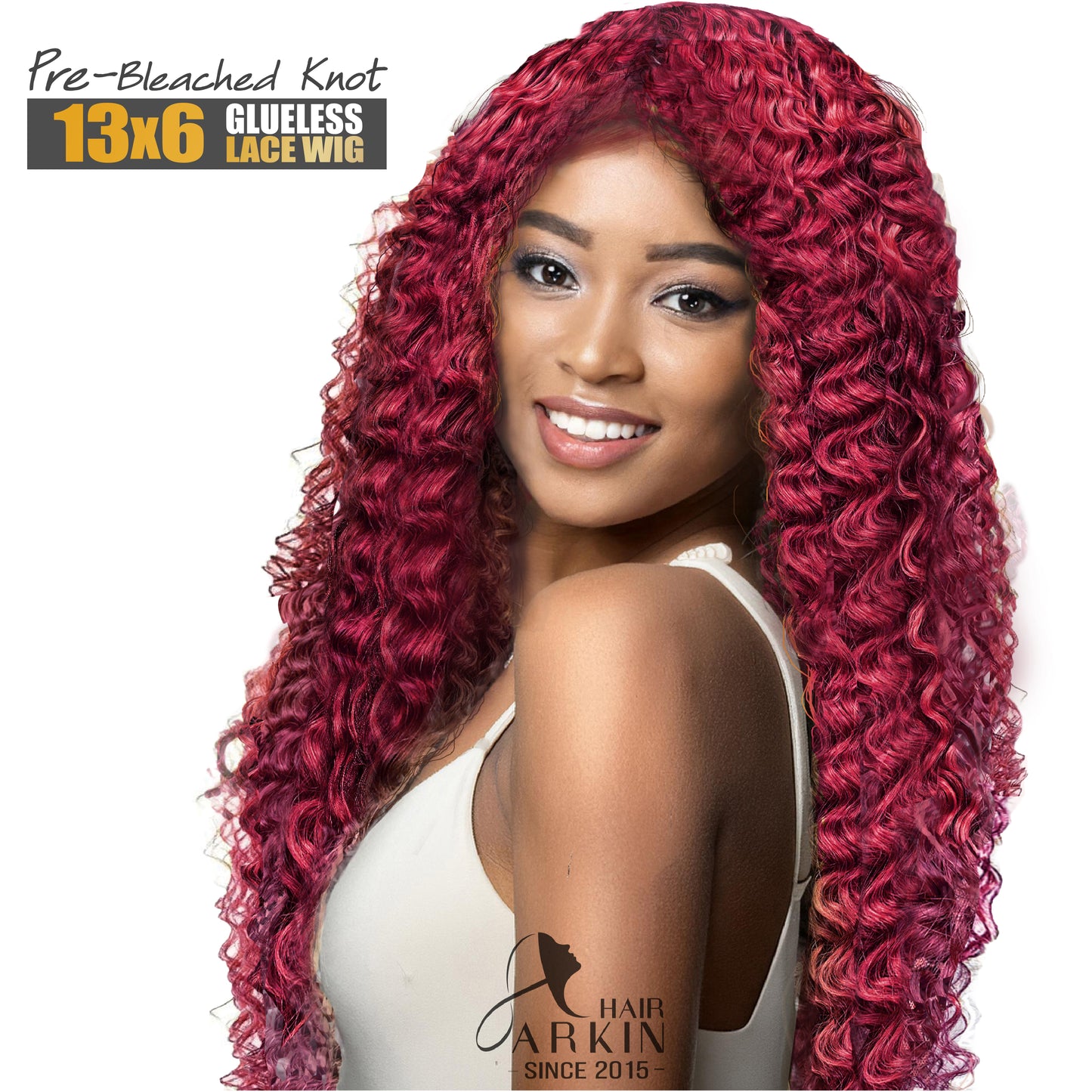 13x6 Lace Wigs Pre Bleached Knot HD Lace Front CRIMP DEEP CATCH