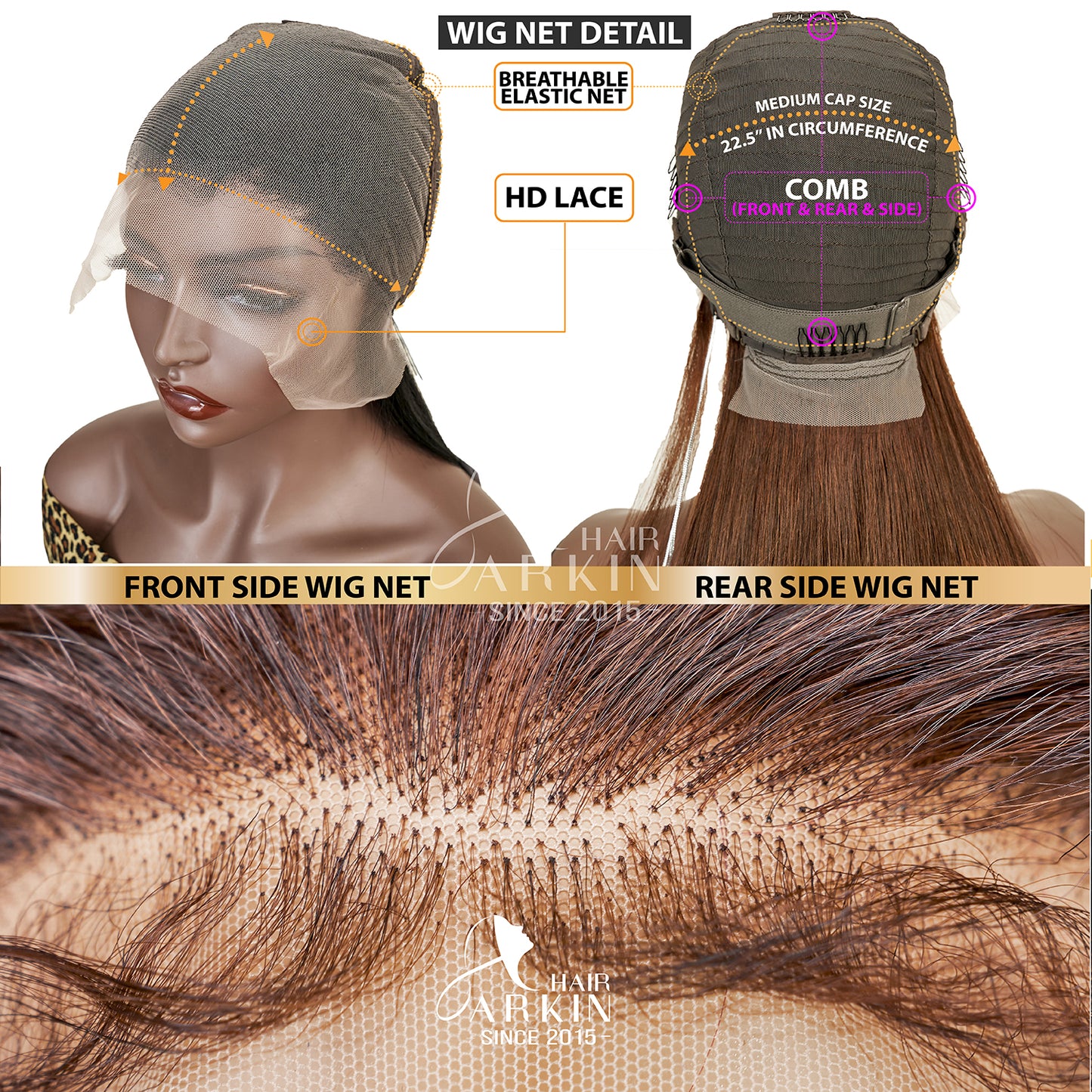 13x6 Lace Wigs Pre Bleached Knot HD Lace Front CRIMP DEEP CATCH