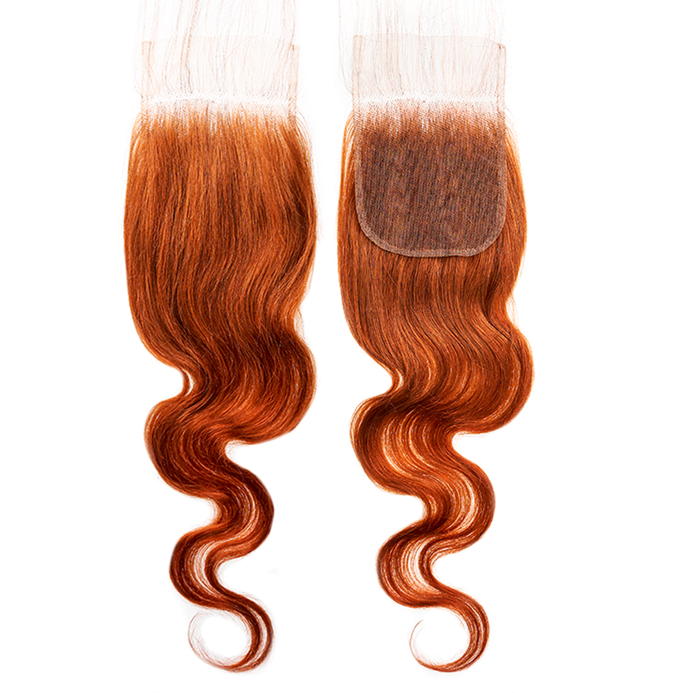 15A Body Wave 4x4 Lace Closure Free Part, Ombre Brazilian Virgin 100% human hair Closure Free Part Remy Body Wave