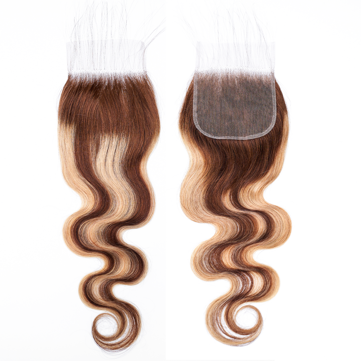 15A Body Wave 4x4 Lace Closure Free Part, Ombre Brazilian Virgin 100% human hair Closure Free Part Remy Body Wave