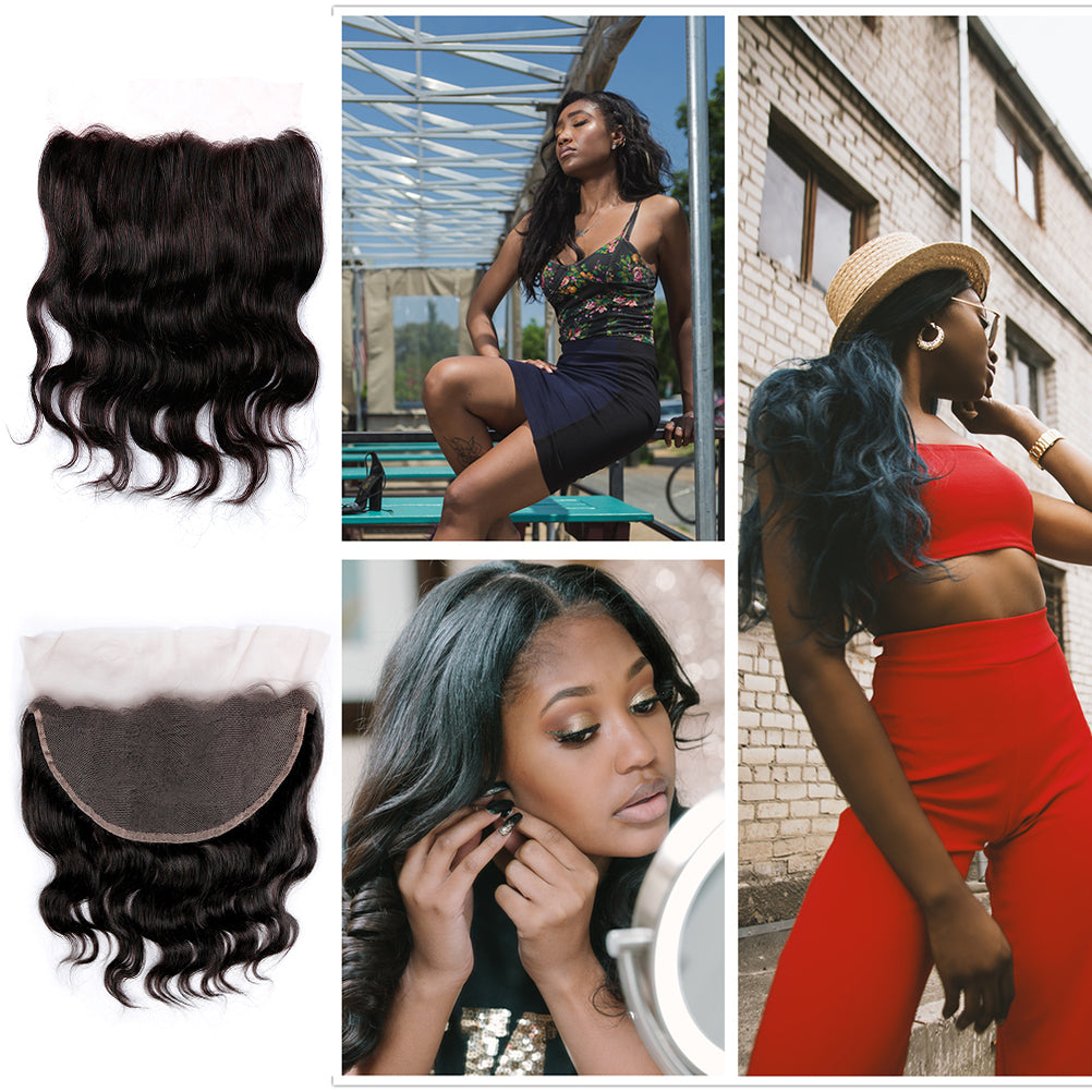 13x4 Lace Frontal Closure 15A Body wave HD Lace Frontal